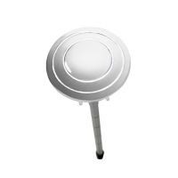 Botón sencillo cromado para descarga de torre de 38 o 48 mm.