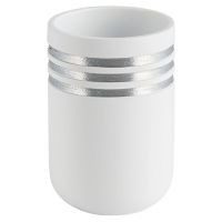 Vaso de baño raya plata