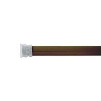 Cortinero de baño extensible 73x110 cm chocolate