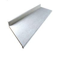 Cubierta ciega postformada nariz radial con respaldo pearl white birdseye brillante