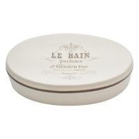 Jabonera cerámica beige