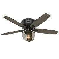 Ventilador 52" Bennett 5 aspas Negro Mate control remoto