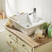 Lavabo de cerámica rectangular 38x48 cm