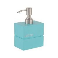 Dispensador de jabón Letras turquesa