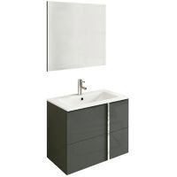 Mueble de baño Onix con espejo gris