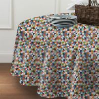 Mantel Redondo 1.46 Triángulos