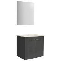 Mueble de baño Street con espejo gris
