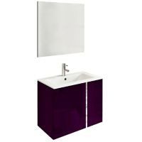 Mueble de baño Onix con espejo berenjena
