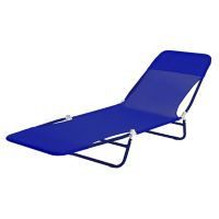 Camastro plegable azul