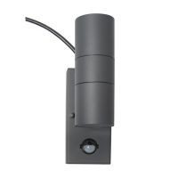 Arbotante exterior Lalibela led Sensor 4W gris 1luz neutra 400lm metal Ip44 20cm