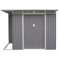 Bodega exterior con alero