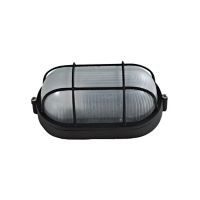 Tortuga led 60W Gato negro 1luz E27 metal rectangular IP44 10cm