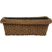 Jardinera de ratán 50 cm