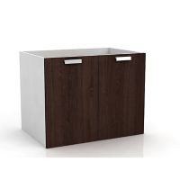 Gabinete fregadero 2 puertas cacao