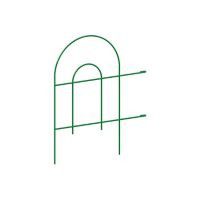 Cerca curva metálica grande verde 61 x 225 cm