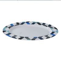 Plato Ovalado Blue Crush