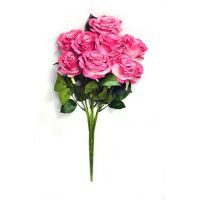 Ramo de 9 rosas fucsia