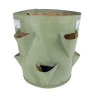 Huerto en bolsa de tela fresa verde 9 gal