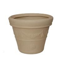 Maceta plástico alhambra 053 arena 28" deco int./ext