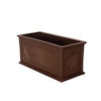 Maceta plástico  H032 chocolate 32 x 14" deco int./ext