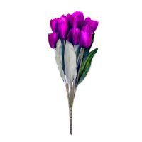 Ramo de 11 tulipanes morado