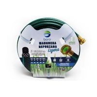 Manguera tramada verde 3 capas 1/2" 15 m