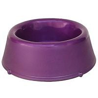 Plato para mascota plástico pesado jumbo morado