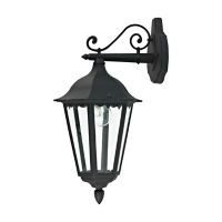 Arbotante Turín 100W negro 1luz E27 metal IP44 40cm