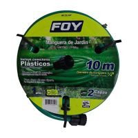 Manguera lisa 2 capas 1/2" armada c/conector plástico 10 m