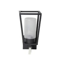 Arbotante Israel 60W negro 1luz E27 metal IP44 35cm