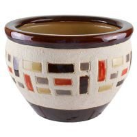 Maceta Ladrillo HV-297BR Café 23 x 16 cm