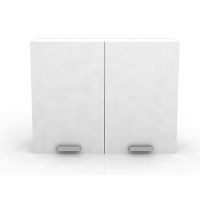 Alacena grande 2 puertas verticales blanco frosty