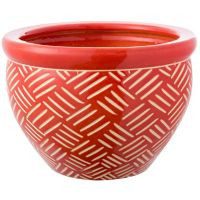 Maceta panal rojo 23x16
