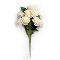 Ramo de 9 rosas crema