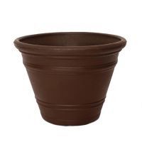 Maceta doble pared plástico 178 chocolate 32" deco int./ext