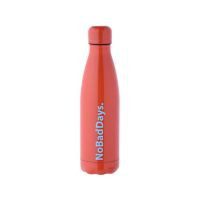 Termo Botella Acero Inoxidable 500 naranja No Bad Days