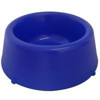 Plato para mascota plástico pesado jumbo azul