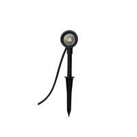 Estaca solar led 6W Oia negro neutra 600lm metal IP44 30cm