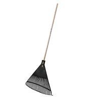 Escoba plástica negro para jardín 26 dientes