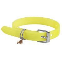 Collar de caucho hipoalergénico chico amarillo