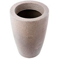 Maceta cónica 48 x 34 cm granito