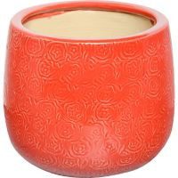 Maceta rojo formas 23 x 18 cm