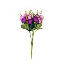 Ramo de rosas baby rosa y morado