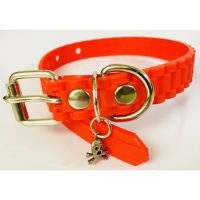 Collar  de caucho hipoalergénico chico rojo