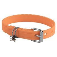 Collar de caucho hipoalergénico chico naranja