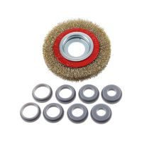 4" Grata circular, acero ondulado