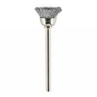 Cepillo de cerdas de acero al carbón de 1/2'' con 2 piezas