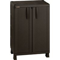 Armario mediano rattán wengué