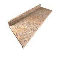 Cubierta ciega postformada nariz radial con respaldo venetian gold granite radiance