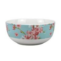 Bowl 13,6X13,6Cm Floral Turq